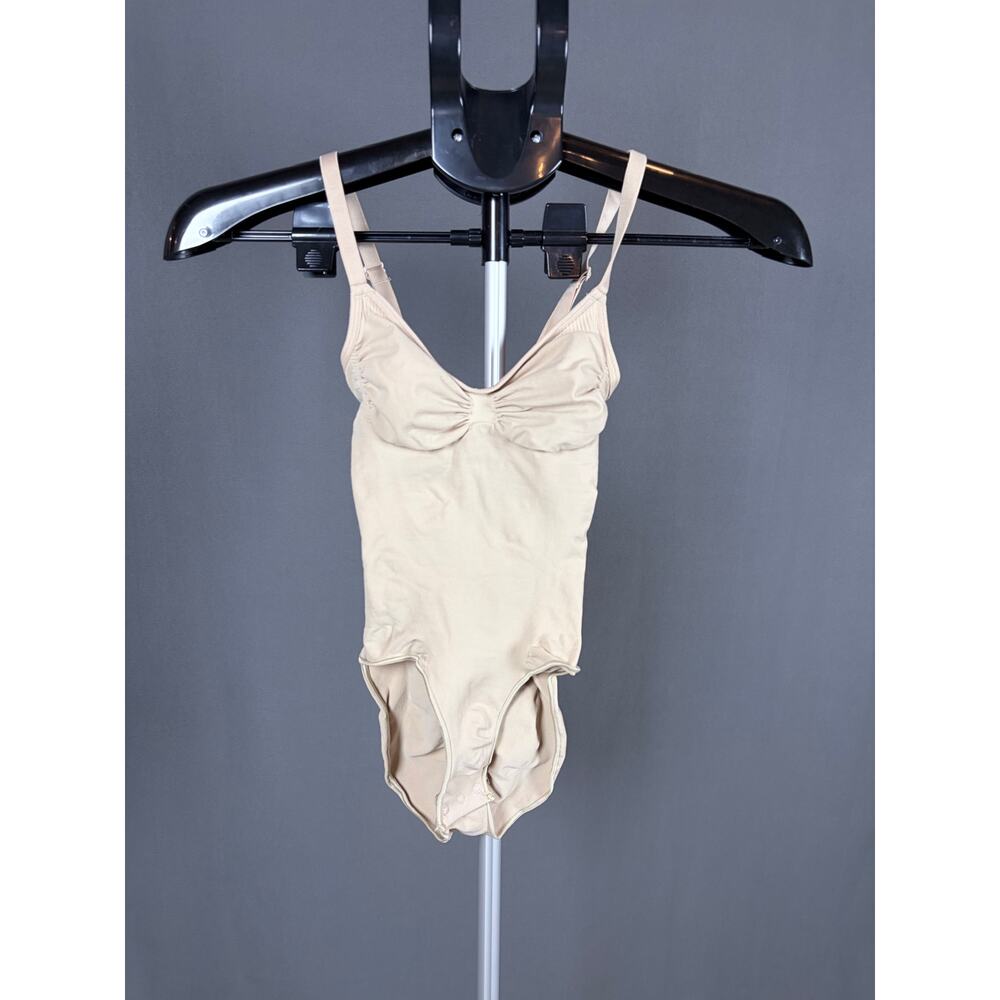 SKIMS Seamless Sculpt Mid-Thigh Bodysuit Sand XS NWOT